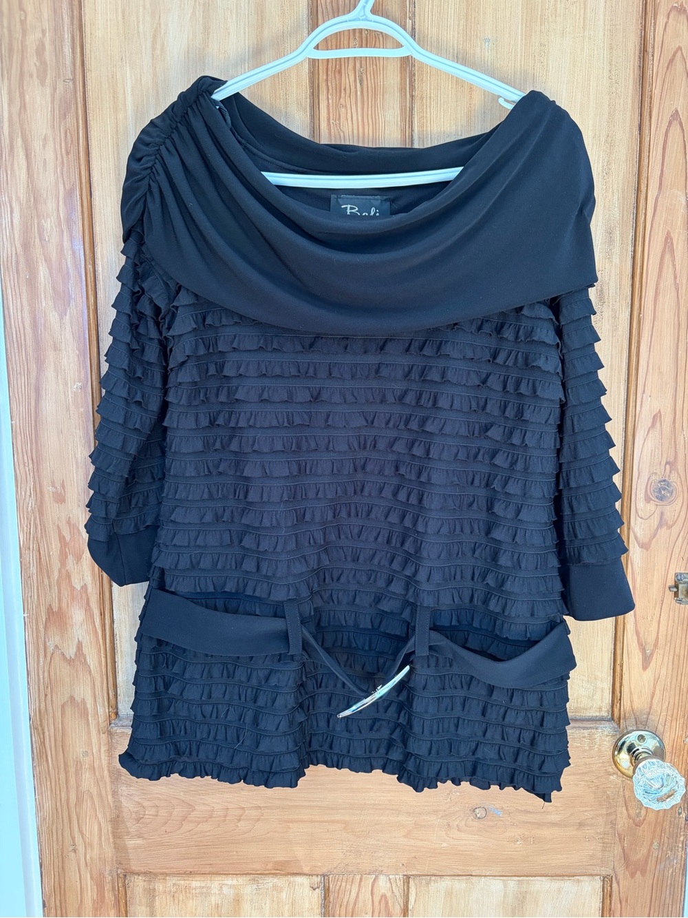 Bali Black Top with Gold buckle